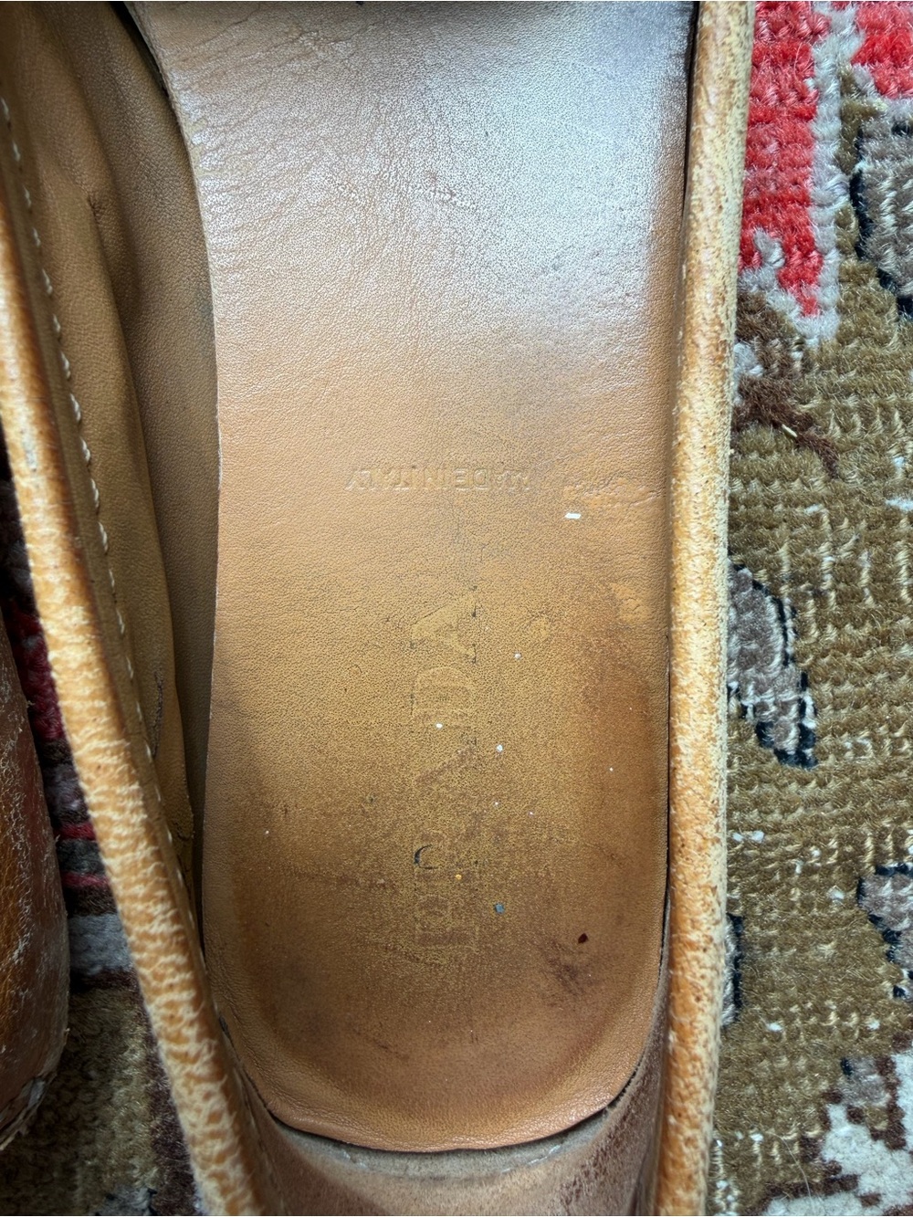Vintage Prada Tan Leather Tassel Moccasins - Picture 5 of 5